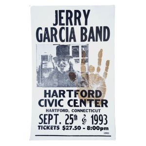 Jerry Garcia Band Hartford Civic Center Hartford CT 1993 Concert Poster